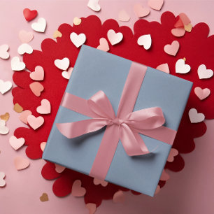 Dusty Periwinkle Blue Wrapping Paper Roll