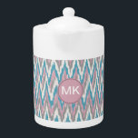 Dusty Pink and Blue iKat<br><div class="desc">Dusty Pink and blue with a hint of champagne iKat We are celebrating the New 2013 colour trends in this fun iKat tribal zigzag pattern - using colours from the new COLOR PALETTE 2013 - We have left all of the images used in this design customisable - You can play...</div>