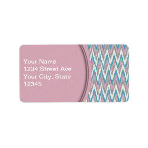 Dusty Pink and Blue iKat Label