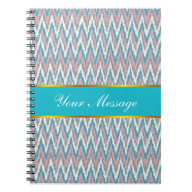 Dusty Pink and Blue  iKat Notebook (Front)