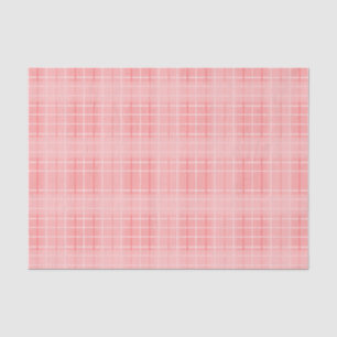 Dusty Pink and White Plaid Tissue Paper