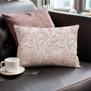 Dusty Pink Arcadia William Morris Hawthorn Lumbar Cushion