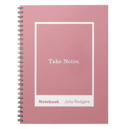 Dusty Pink Block Quote Classic Notebook