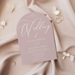 Dusty Pink Blush Modern Arch Wedding Invitation<br><div class="desc">Dusty Pink Blush Modern Arch Wedding Invitation

See matching collection in our Niche and Nest Store</div>