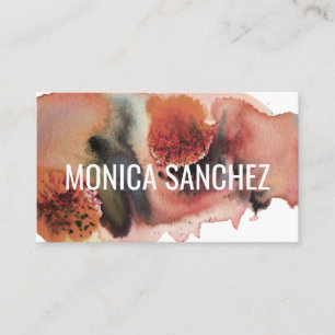 Dusty pink chic abstract modern business card