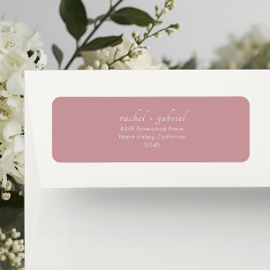 Dusty Pink Chic Simple Clean Wedding