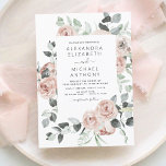 Dusty Pink Floral Eucalyptus Greenery Wedding Invi Invitation<br><div class="desc">Dusty Pink Floral Roses and Eucalyptus Botanical Greenery Watercolor Wedding Spring or Summer Wedding Invitations - includes beautiful and elegant script typography with modern tropical botanical flowers and greenery for the special Wedding day celebration.</div>