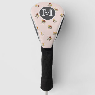 Dusty Pink Floral Golf Head Cover
