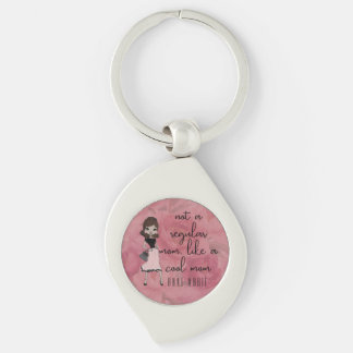Dusty Pink Floral Mother's Day Cute ‘Cool Mom’ Key Ring