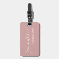 Dusty Pink Luggage Tags Wedding Table Plan /Favour