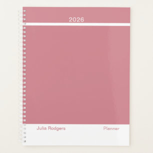 Dusty Pink Modern Layout Large Planner