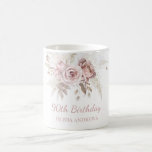 Dusty Pink Rose Blush 90th Birthday Party Gift Coffee Mug<br><div class="desc">Dusty Pink Rose Blush 90th Birthday Party Gift Coffee Mug
See matching collection in Niche and nest Store</div>