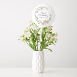 Dusty Pink Rose Floral 60th Birthday  Balloon<br><div class="desc">Add a special touch to your party decorations with this elegant design for a 60th birthday party balloon. Happy Birthday is written in a formal script. The birthday celebrant's name is below in a traditional font. An open and airy modern pink rose wreath surrounds the text. Simple elegance for this...</div>