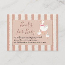Dusty Pink Striped Little Goose Books for Baby
