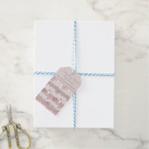 Dusty Pink Stripes Baby Girl Shower