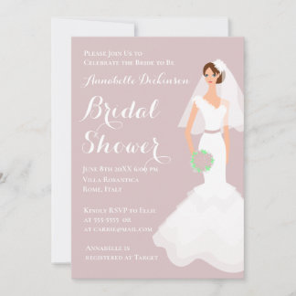 Dusty Pink Theme 2 Invitation