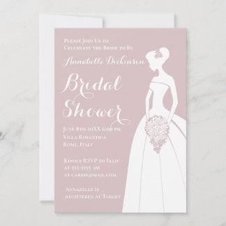 Dusty Pink Theme Invitation