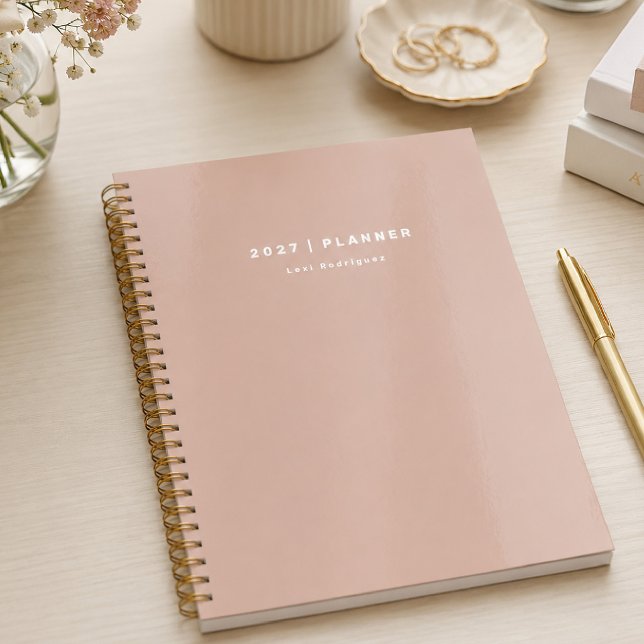 Dusty Pink Weekly Monthly Non Dated Planner (Creator Uploaded)