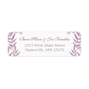 Dusty Plum Purple Wedding  Botanical