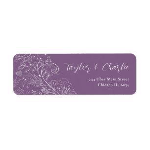 Dusty Purple Elegant Floral Wedding