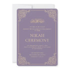 Dusty Purple Nikah Islamic Muslim Wedding