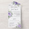 Dusty Purple Rose Eucalyptus Botanical Wedding
