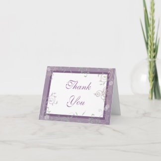 Dusty Purple Thank You Card