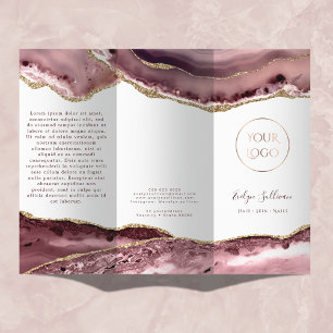 dusty rose agate brochure