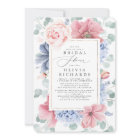 Dusty Rose and Dusty Blue Floral Bridal Shower