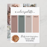 Dusty rose and sage green Wedding colours Palette<br><div class="desc">Dusty rose and sage green Wedding colours Palette Card 2023</div>