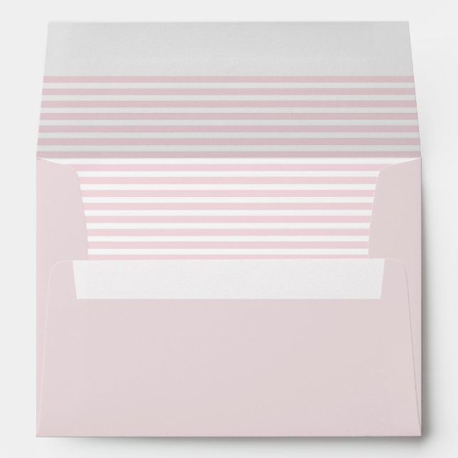 Dusty Rose and White Striped Envelopes (Back (Bottom))