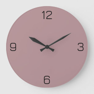 Dusty Rose B48E92 Colour - Option to Add Name Large Clock