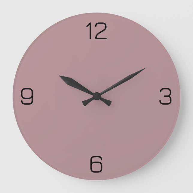 Dusty Rose B48E92 Colour - Option to Add Name Large Clock (Front)