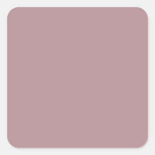 Dusty Rose B48E92 Colour, With Option to Add Image Square Sticker