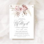Dusty Rose Blush Boho Pink Ivory Floral Wedding  Invitation<br><div class="desc">Dusty Rose Blush Boho Pink Ivory Floral Wedding Invitation

We also have plenty of other Invitation and collections.</div>
