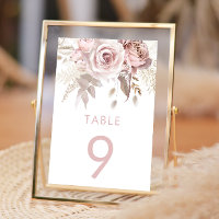 Dusty Rose & Blush Floral Wedding Reception