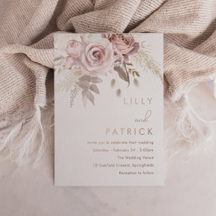  Dusty Rose & Blush Wedding Real Rose Gold