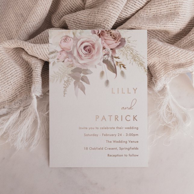  Dusty Rose & Blush Wedding Real Rose Gold (Creator Uploaded)