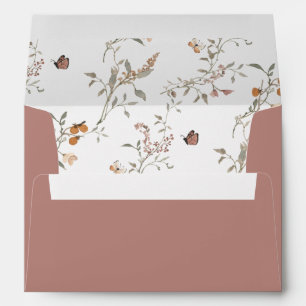 Dusty Rose Boho Wedding Envelopes