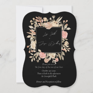 Dusty Rose Boho Wedding Invitations
