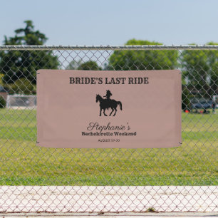 Dusty Rose Bride's Last Ride Bachelorette Weekend  Banner