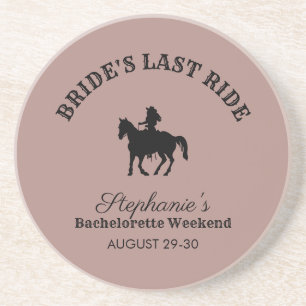 Dusty Rose Bride's Last Ride Bachelorette Weekend  Coaster