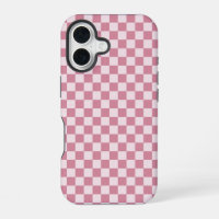 Dusty rose checkerboard pattern