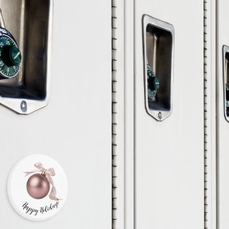 DUSTY ROSE CHIC HOLIDAYS MAGNET