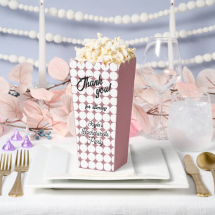Dusty Rose Circle Pattern Bachelorette Party Favour Box