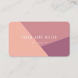 Dusty Rose Colour Block - modern Business Card