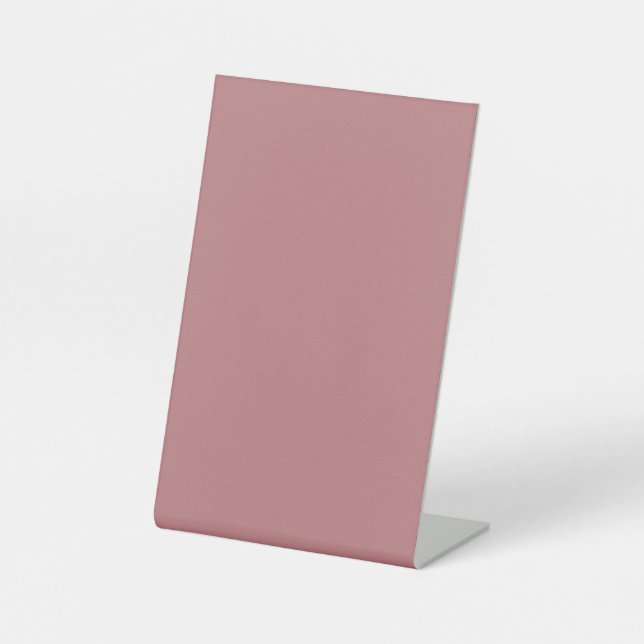 Dusty Rose Colour Template Pedestal Sign (Front)