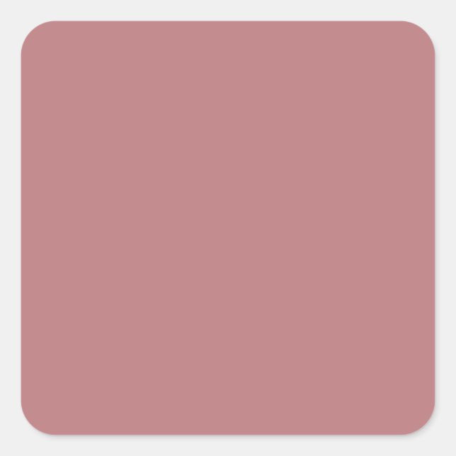 Dusty Rose Colour Template Square Sticker (Front)