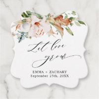 Dusty Rose Earthy Blooms, Let Love Grow, Wedding