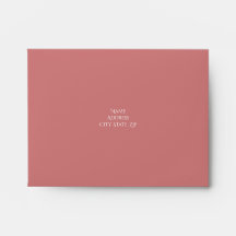 Dusty Rose Envelope RSVP